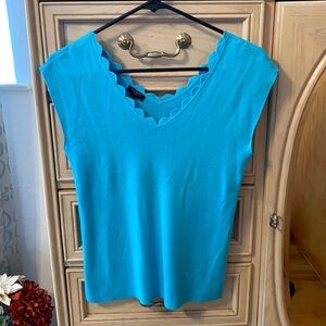 Talbots Scalloped Tank